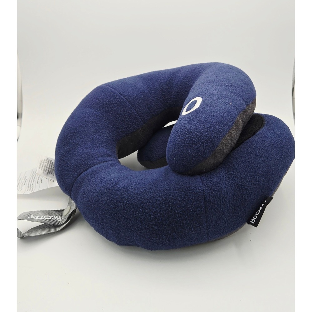 BCOZZY Travel Neck Pillow Double Neck Head Chin Support Size Large with Bag NEW